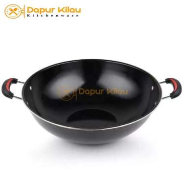 ZS Wajan Enamel Kuali Penggorengan Anti Lengket - 32cm 36