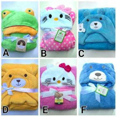 Carters Animal Hooded Blanket / Selimut Hoodie / Selimut Topi