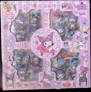 CUTE CHARACTER STICKERS SET ISI 100 stiker kawaii viral box lucu Kurom isi 100