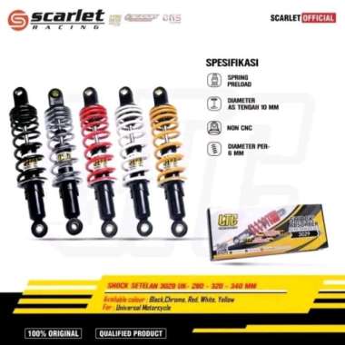 SHOCK BREAKER MONO BELAKANG NON TABUNG 3029 UKURAN 280 320 340 MM LTC HITAM 320 MM