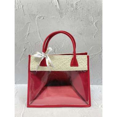 BESEK MALANG - TAS PANDAN MERAH 25 CM