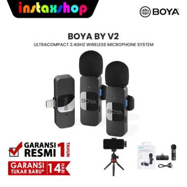 Boya BY-V2 UltraCompact 2.4Ghz Wireless Microphone for IOS
