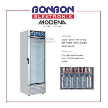 Modena VM 1385 Showcase Cooler 380L - Lemari Pendingin Minuman