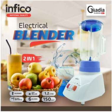 Infico Blender Kaca 1.2Lter INFICO MADIA 2in1 150Watt
