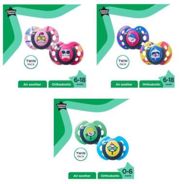 Tommee Tippee - Closer To Nature Air Soother Twin 6-18m
