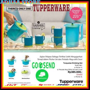 Pitcher set tupperware / teko air minum set original tupperware MULTYCOLOUR
