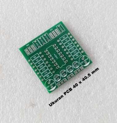 PCB Bass Booster LM324 Plus Frequensi