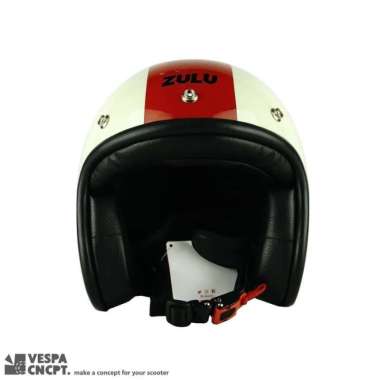 Helm Zulu Viper White Rubber L