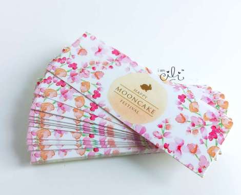 (SMOONCAKE01) Stiker MINI mooncake mid autmn festival