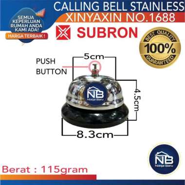 Bel meja kasir restoran kantor calling bell stainless XINYAXIN No. 1688