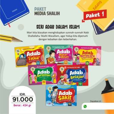 Buku Adab Islami Anak 6 Jilid -Buku Paket Adab Anak Islam