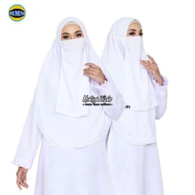 HIJAB NIQOB ANTI RIBET INSTAN HAFIZAH / KHIMAR PET / KHIMAR SYARI PUTIH