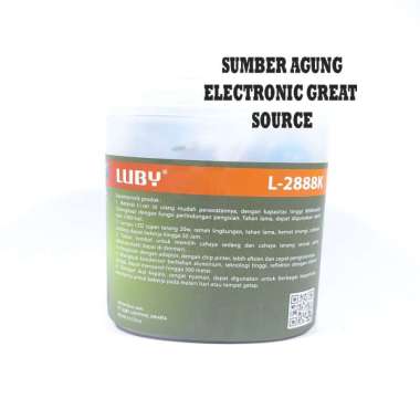 Luby L2888K Senter Kepala Cahaya Kuning 20W Tahan 50Jam Indikator Baterai Cas