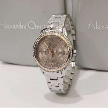 Alexandre Christie AC2A59 Passion Jam Tangan Wanita Stainless Steel Silver