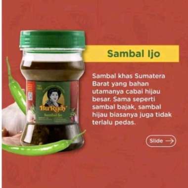 Sambel Hijau Bu Rudy Surabaya. Cabe ijo Asli