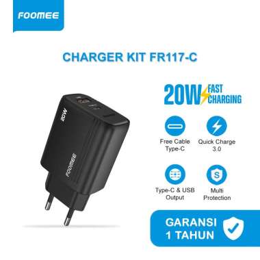 Foomee Charger Usb Type C Fast Charging FR117-C Putih