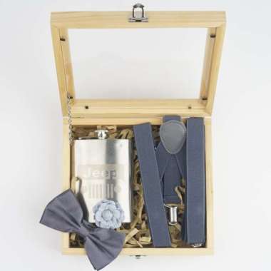 Groomsmen Box Bestman Cufflinks Dasi Wedding Bowtie Keith Package