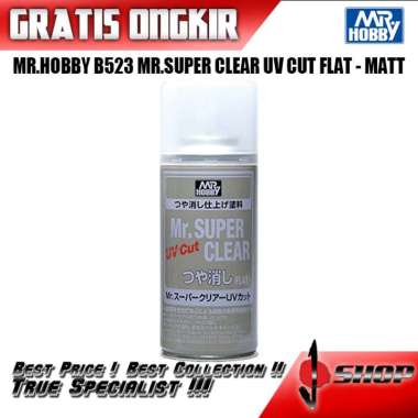 Mr. Hobby B-523 Mr. Super Clear UV Cut Flat Spray for sale online