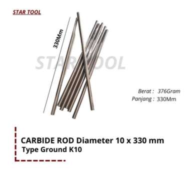 Carbide Rod 10 x 330mm