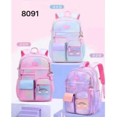 Tas Sekolah Tas Ransel Anak Perempuan Tas Sekolah Anak Perempuan Ungu
