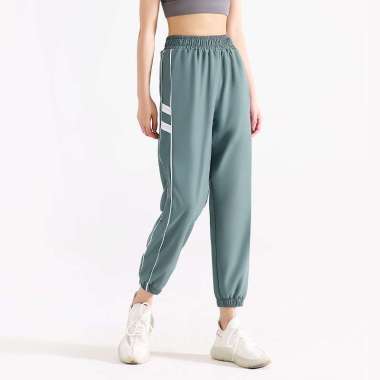 Celana Olahraga Longgar Wanita Track Pants Green XXL