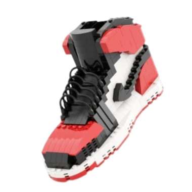 Air Jordan Lego / Building Blocks Mini PLUS [AJ-BBM] Bred Toe
