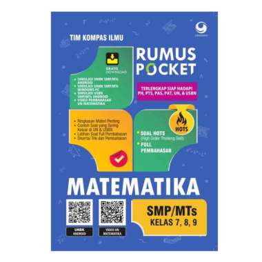 Rumus Pocket Matematika Kelas 7, 8, 9 Smp/Mts