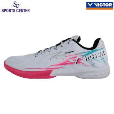 New Sepatu Badminton Victor Flash AQ White 45
