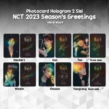 Photocard Hologram NCT 2023 Season's Greetings 2 Sisi Fotocard Kpop Hendery