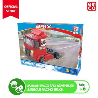 Mainan EMCO Brix Adventure & Rescue Racing Truck