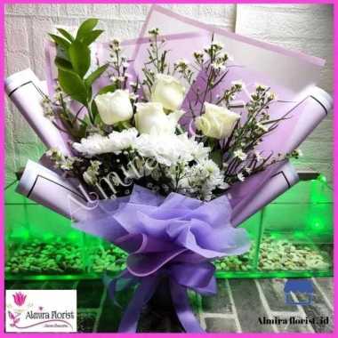 [FRESH] Bouquet bunga mawar 4 tangkai | Buket bunga asli segar 3