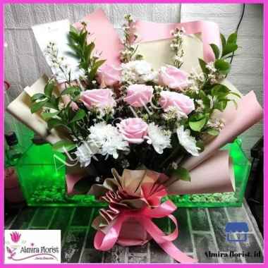 [FRESH] Bouquet bunga mawar 6 tangkai PLATINUM | Buket bunga asli 1