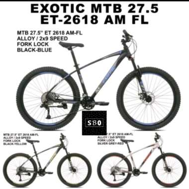 Sepeda MTB 27.5 Inch Exotic 2618 AM FL (2×9 speed) ET 2618 AM FL