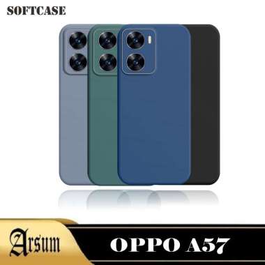 Case OPPO A57 Softcase Silicon Warna OPPO A57 BIRU TUA