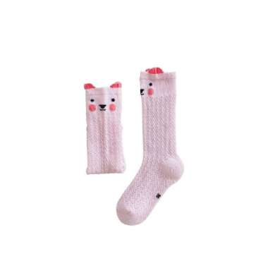 OEM ONE-P609 Kaos Kaki Jaring Panjang Anak Karakter Animal Lucu Unisex / Kaos Kaki Bayi Korea / Kaus
