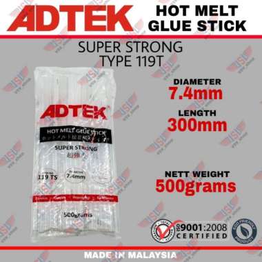 isi glue stick kecil lem bakar 7.4mm adtek Multicolor