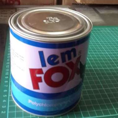 lem kuning fox kaleng biru ukuran 1 kg Multicolor
