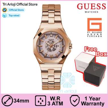 GUESS Watches GW0551L3 Original EMPRESS - Jam Tangan Wanita Analog - Rose Gold