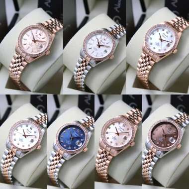 JAM WANITA ALEXANDRE CHRISTIE AC 5012 AC5012 LDB SERIES ORIGINAL TERBARU FULL ROSEGOLD BUNGA