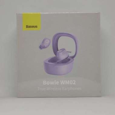 Baseus True Wireless Bluetooth Earphone Mini Earbuds TWS WM02 WM02 Ungu