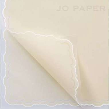 Wrapping Paper List Cloud/ Flower Wrapping/ Kertas Buket List Awan Beige/ Cream