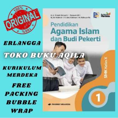 Buku Agama Islam Kelas 1 / X 10 Smk Erlangga Kurikulum Merdeka Ori