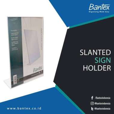 acrylic slanted sign holder a5 bantex Multicolor