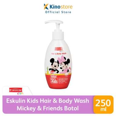 Eskulin Kids Hair & Body Wash Mickey & Friends Botol 250 mL