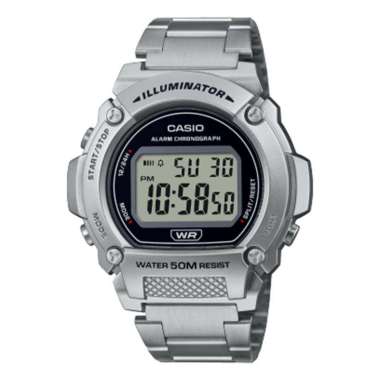 CASIO ORIGINAL - CASIO W-219HD-1A - JAM TANGAN PRIA JAM PRIA CT - STAINLESS STEEL CASIO W-219HD-1A W