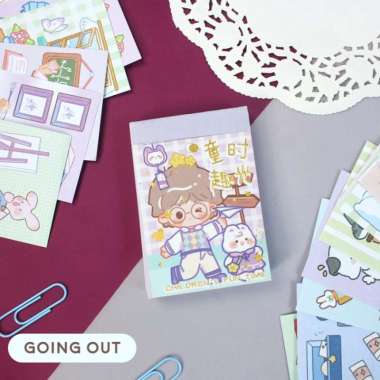 Ollie Fun Time Mini Sticker Book - Sticker Unik - Sticker Lucu - Going Out