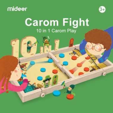mideer 10 in 1 carom board game mainan edukasi anak family game