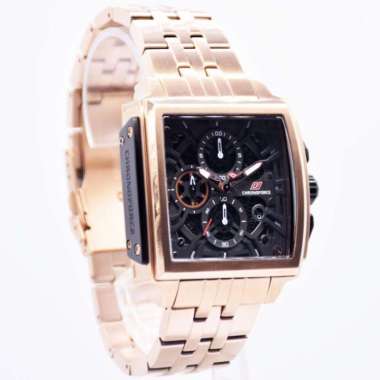 Jam Tangan Pria Chronoforce CF5347G CF 5347G 5347 Rosegold Free Strap Original & Garansi