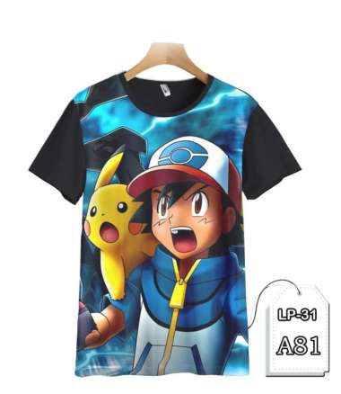 Kaos Pokemon Kaos Game Anak Terlaris #LP3D-A81 - DEWASA DEWASA - 3XL