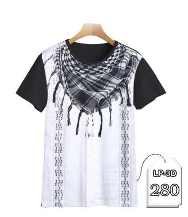 Kaos Sorban Printing 3D Baju Anak Sorban Arab #LP3D-280 - DEWASA DEWASA - XL